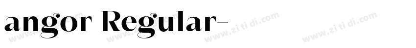 angor Regular字体转换